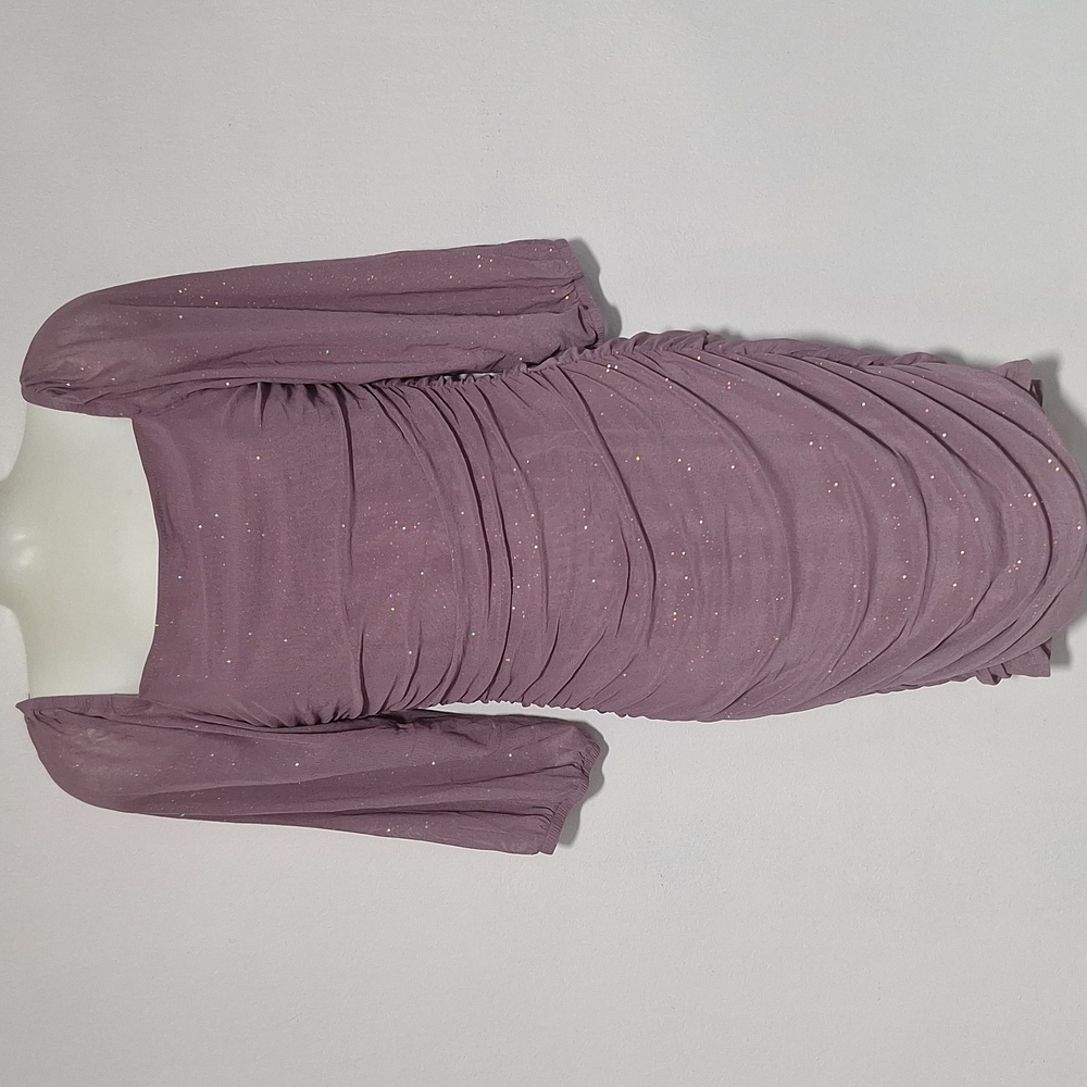 Speechless Purple Long Sleeve Dress Sparkle